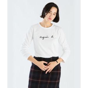 agnes b.（アニエスベー） tシャツ 細ボーダー コットン 長袖 Tシャツ