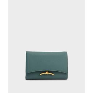 財布 Huxley ハクスリー メタリックアクセントフロントフラップウォレット