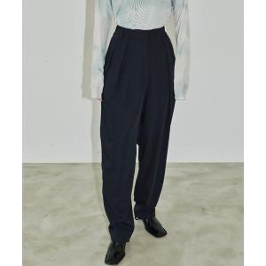 スラックス パンツ ツイルタックパンツ レディース