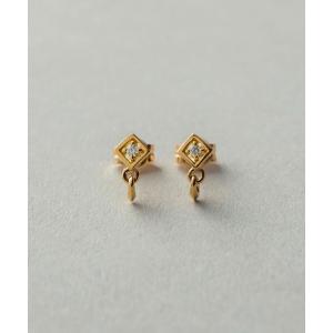 ete K18YG フルール ダイヤモンド ピアス K18YG フルール ダイヤモンド ピアス（誕生石 4月）（270870