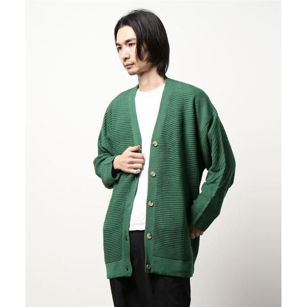カーディガン Revo.　3パターンニッティング7Gスプリングニットカーディガン メンズ レディース
