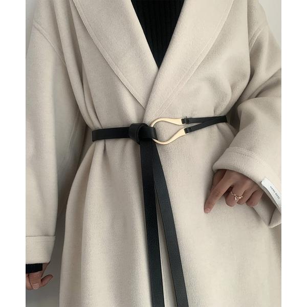 ベルト サッシュフェイクレザーベルト レディース