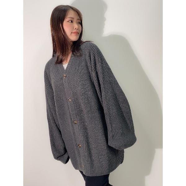 カーディガン バルーン袖カーディガン(IR) オーバーサイズ メンズ レディース メンズ レディース