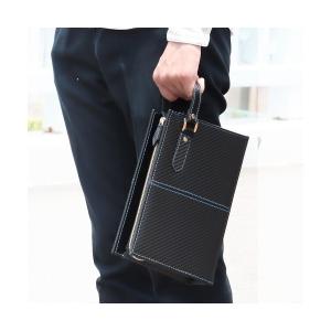 クラッチバッグ オーストリッチ型押しレザーセカンドバッグ メンズ