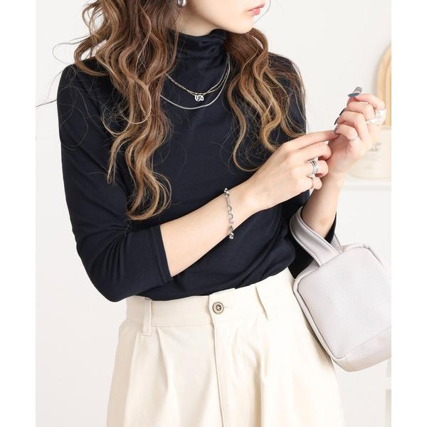 tシャツ PAGE ONE UVボトルネック７分袖Tシャツ レディース