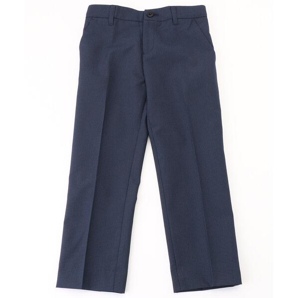 フォーマル 発表会 卒園式 入学式 マイクロチェック柄　ロングパンツ (110-130cm) キッズ...