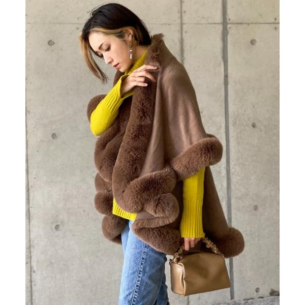 ポンチョ フリルポンチョ レディース