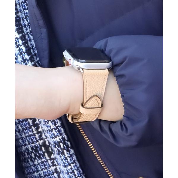 腕時計 Apple Watch Band / アップルウォッチ バンド スリムイタリアンレザー / ...