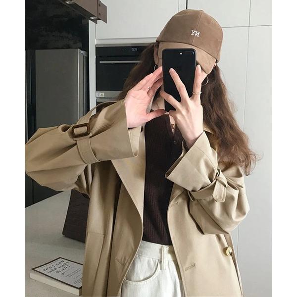 トレンチコート コート キャンディースリーブロングトレンチコート レディース