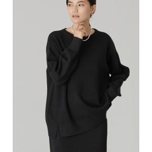 ニット クルーネック総針ニットプルオーバー