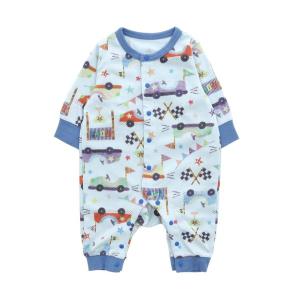 ベビー服 ゴーカート総柄カバーオール