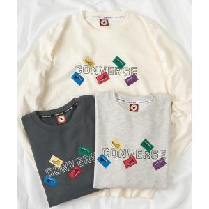 スウェット カラフルシューズ ワッペン カレッジロゴ