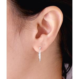 FENDI シルバー クリスタル付きピアス(片耳用) フェンディ シルバー ピアス オーロック ピアス クリスタル