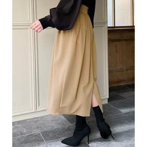 スカート くるみボタンハイウエストバルーンスカート
