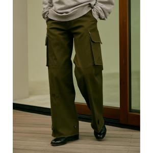 メンズ パンツ カーゴパンツ Wide straight military pants / ワイドストレート ミリタリー カーゴパンツ｜zozo