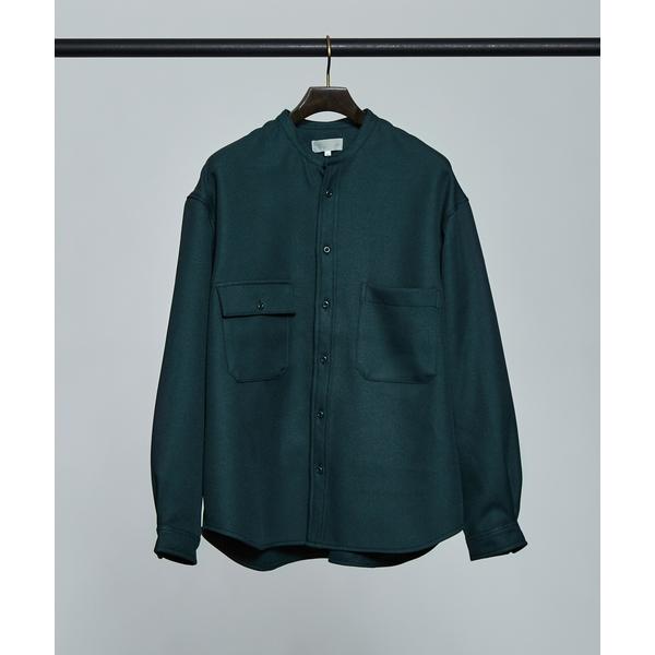 シャツ バンドカラー シャツ ブルゾン メンズ レディース