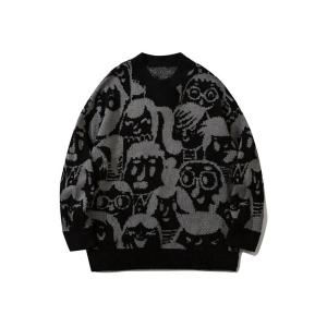 新品タグ付　仮面ライダーオーズ　特撮　石森プロ　総柄　ニット　セーター　Ｌ 新品タグ付 仮面ライダーオーズ 特撮 石森プロ 総柄 ニット セーター