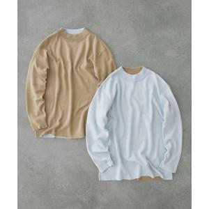 セーター ニット 「洗える」極くるりモックネックニット/2WAYリバーシブル メンズ