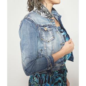 ジャケット Gジャン 【Maunaloa】Ocean Blue Bird ハワイアンデニムジャケット