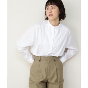 ブラウス シャツ スタンドカラーシャツ レディース