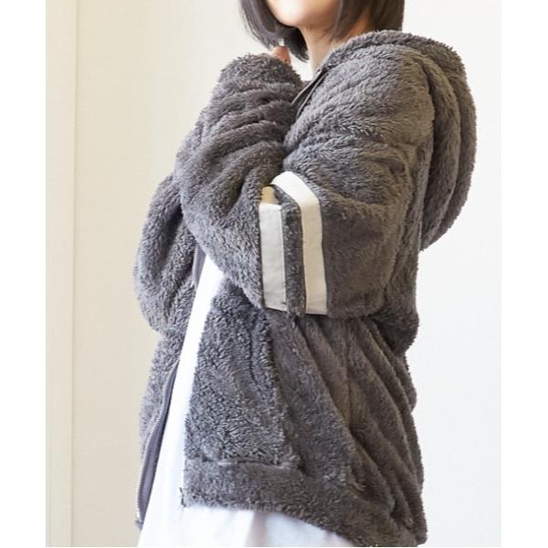 パーカー /ソフトシャギー/ボアジップパーカー レディース メンズ