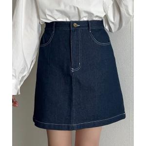 Levi's（リーバイス） デニムスカート テンセル ゴデットフレア