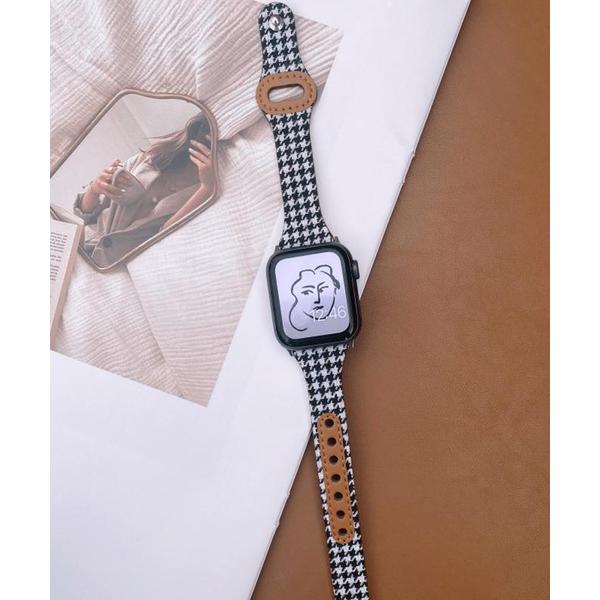 腕時計 Apple Watch Band/アップルウォッチストーンバンド 「千鳥格子」「38-41m...