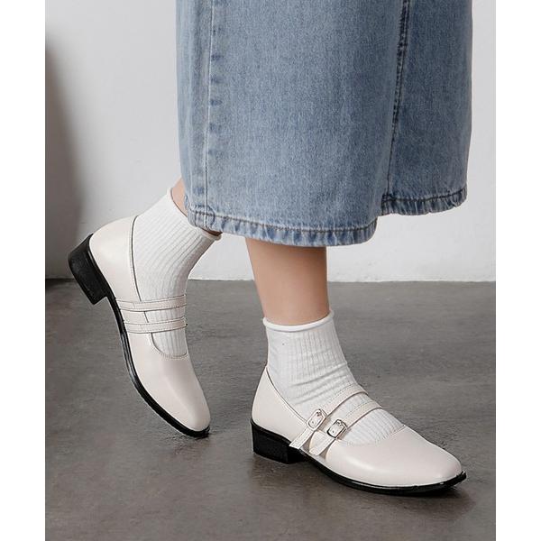 パンプス 2WAY ダブルストラップ メリージェーン パンプス  2875