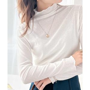 tシャツ Tシャツ ちょこっと甘魅せ。2wayメロウシアー素材トップス
