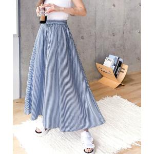 ロング スカート 夏 ときめくチェック柄&ストラ...の商品画像