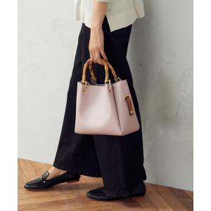 トートバッグ バンブーハンドル　ポーチ付き5wayバッグ レディース