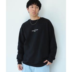 スウェット FRED PERRY × BEAMS / 別注 Logo Crew Sweat