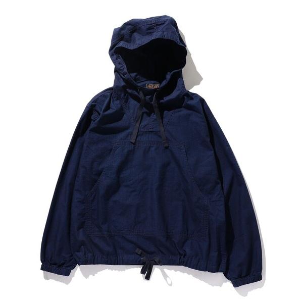 ブルゾン アウター BEAMS PLUS / インディゴ リップストップ ミリタリー スモック メン...