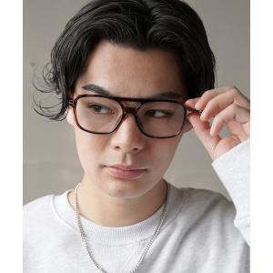 メガネ ビッグフレームクリア伊達眼鏡