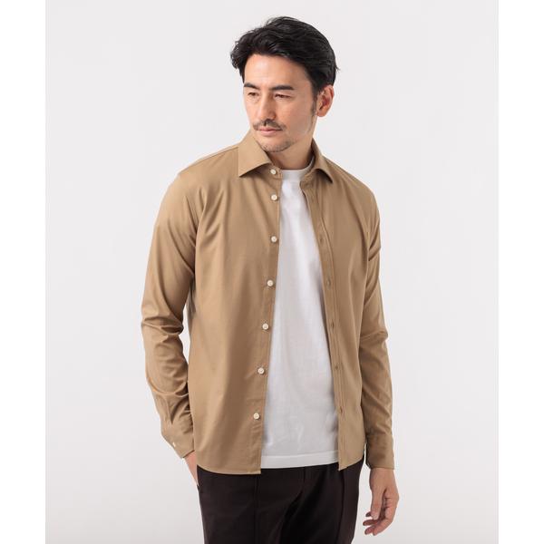 シャツ ポンチストレッチ ジャージ 長袖シャツ メンズ