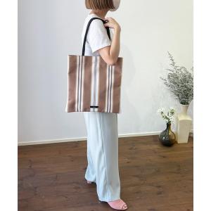 トートバッグ バッグ レディース BEAURE ヴュレ original stripe print tote｜zozo