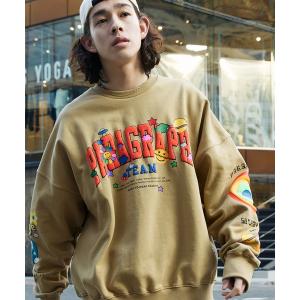 スウェット メンズ 「Paragraph/パラグラフ」PARAGRAPH_NO.43 /Happy Logo Sweat/ハッピーロゴプルオーバースウ