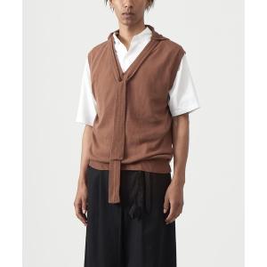メンズ ニット BED J.W. FORD Scarf knit vest (22SS-B-KT02)｜zozo