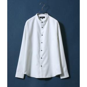 シャツ ブラウス メンズ ANPAS Twill Fabric Oversize Band Collar Shirt/ANPAS 別注 ツイル オーバ