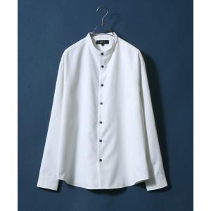 シャツ ブラウス メンズ ANPAS Twill Fabric Oversize Band Collar Shirt/ANPAS 別注 ツイル オーバ｜ZOZOTOWN Yahoo!店