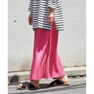 スカート カットプリーツIラインスカート