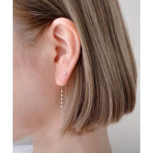 BLOOM（ブルーム） ピアス K10 ホワイトゴールド フープピアス WEB限定