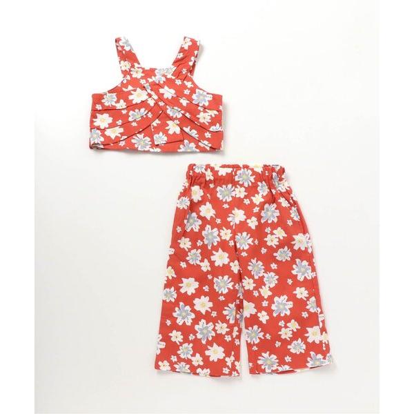 セットアップ /花柄3WAYセットアップ 9分丈 キッズ 子供服 女の子
