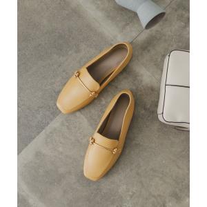 ローファー フェイクレザービットローファー レディース