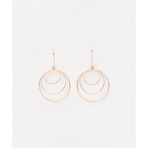 BLOOM（ブルーム） ピアス K10 ホワイトゴールド フープピアス WEB限定