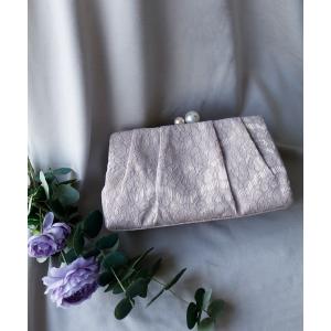 Dorry Doll 花柄刺繍レース プリーツドレス 、クラッチバッグ付き Dorry Doll（ドリードール） クラッチバッグ パーティーバッグ 刺繍