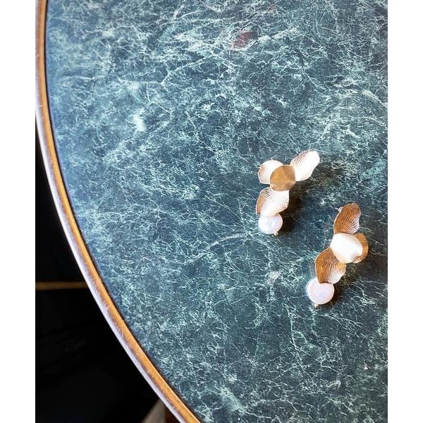 ピアス 「felice」マットフラワーピアス レディース