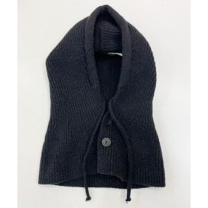 ニット帽 ニットキャップ リブニットバラクラバ /フードウォーマー レディース