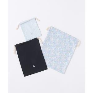 ポーチ チェリー刺しゅう巾着3P