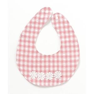 スタイ お花レースギンガムスタイ キッズの商品画像
